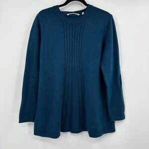 Soft Surroundings Deep Blue Crew Neck Sweater
